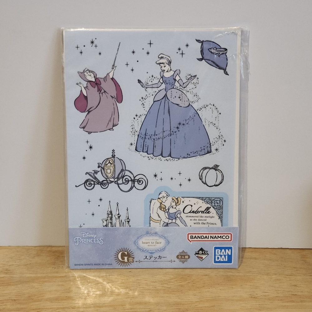 *4 for $20* Cinderella Stickers / Decals from Japan - Disney Princess Bandai
